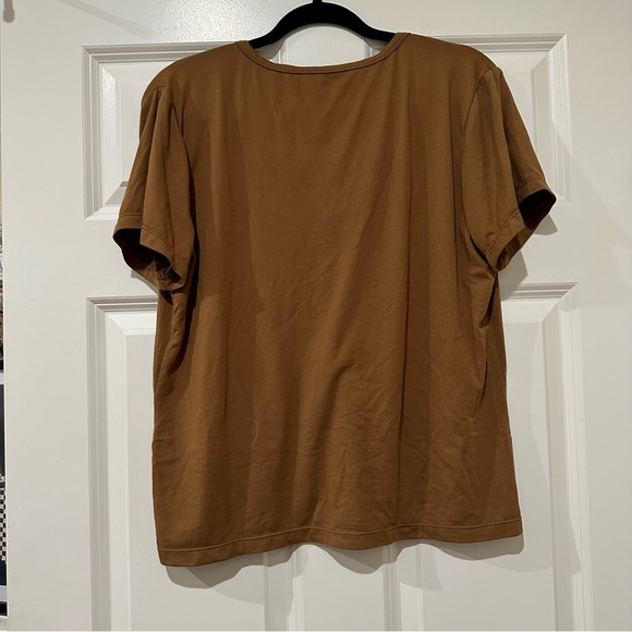 Mason Grey LA Brown Button Henley Tee - Picture 2 of 2